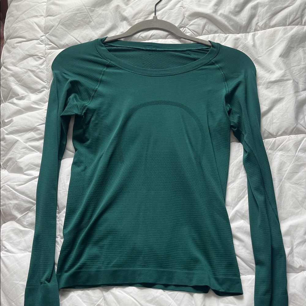 lululemon athletica Deep Green Long Sleeve Top